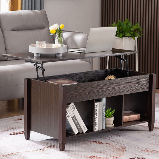 Lift-Top Coffee Table with Convertible Dining Function