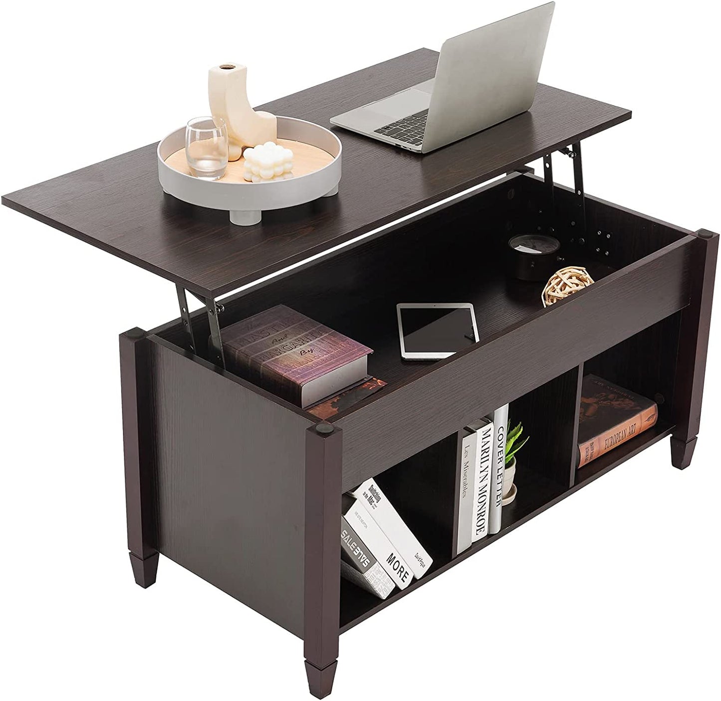Lift-Top Coffee Table with Convertible Dining Function