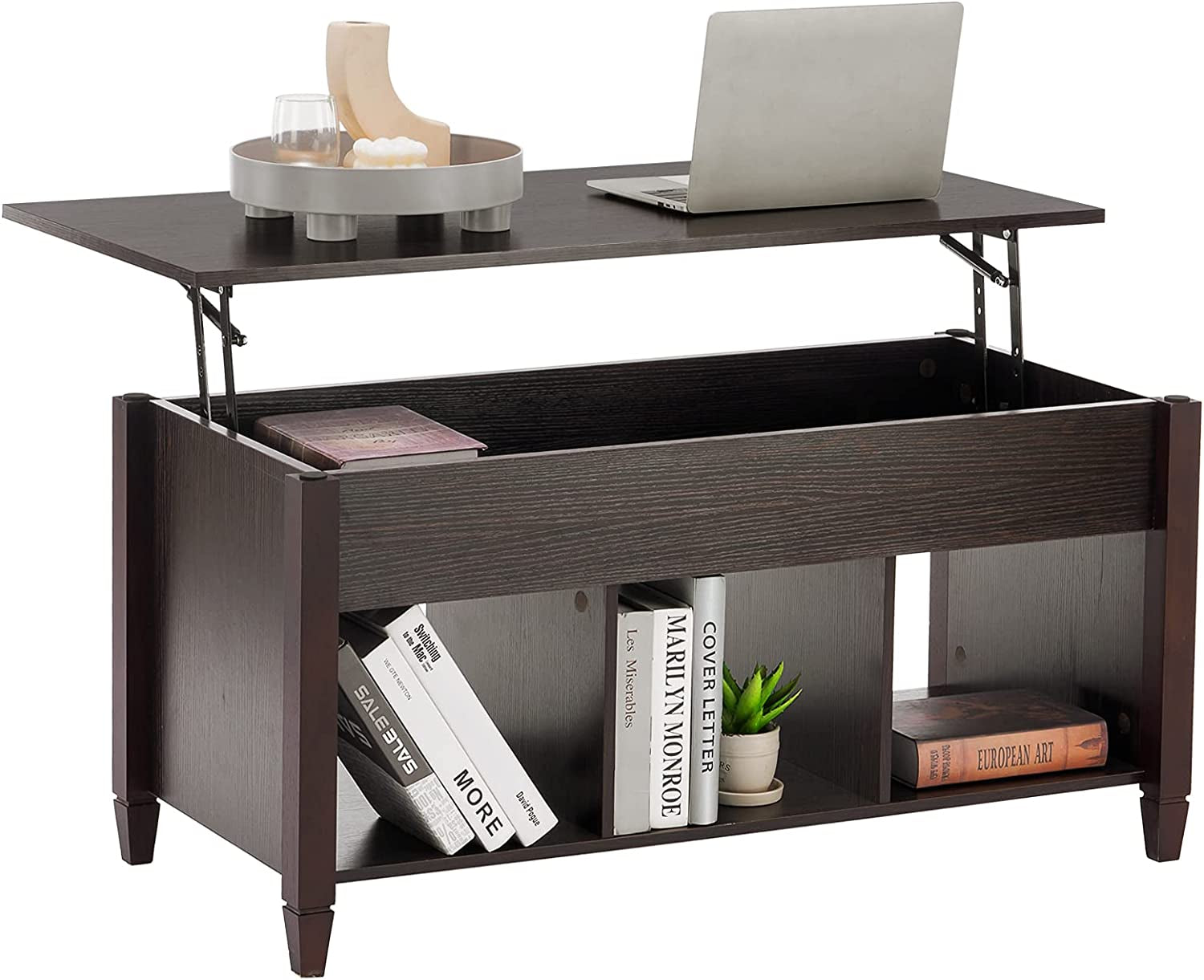 Lift-Top Coffee Table with Convertible Dining Function