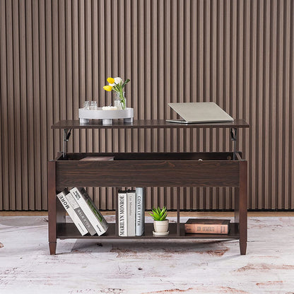 Lift-Top Coffee Table with Convertible Dining Function
